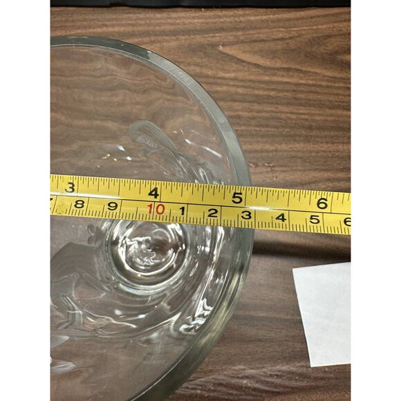 Vintage Verlys Crystal Glass Vase Raised Seasons SPRING Signed Carl Schmitz 1940 - Picture 12 of 13